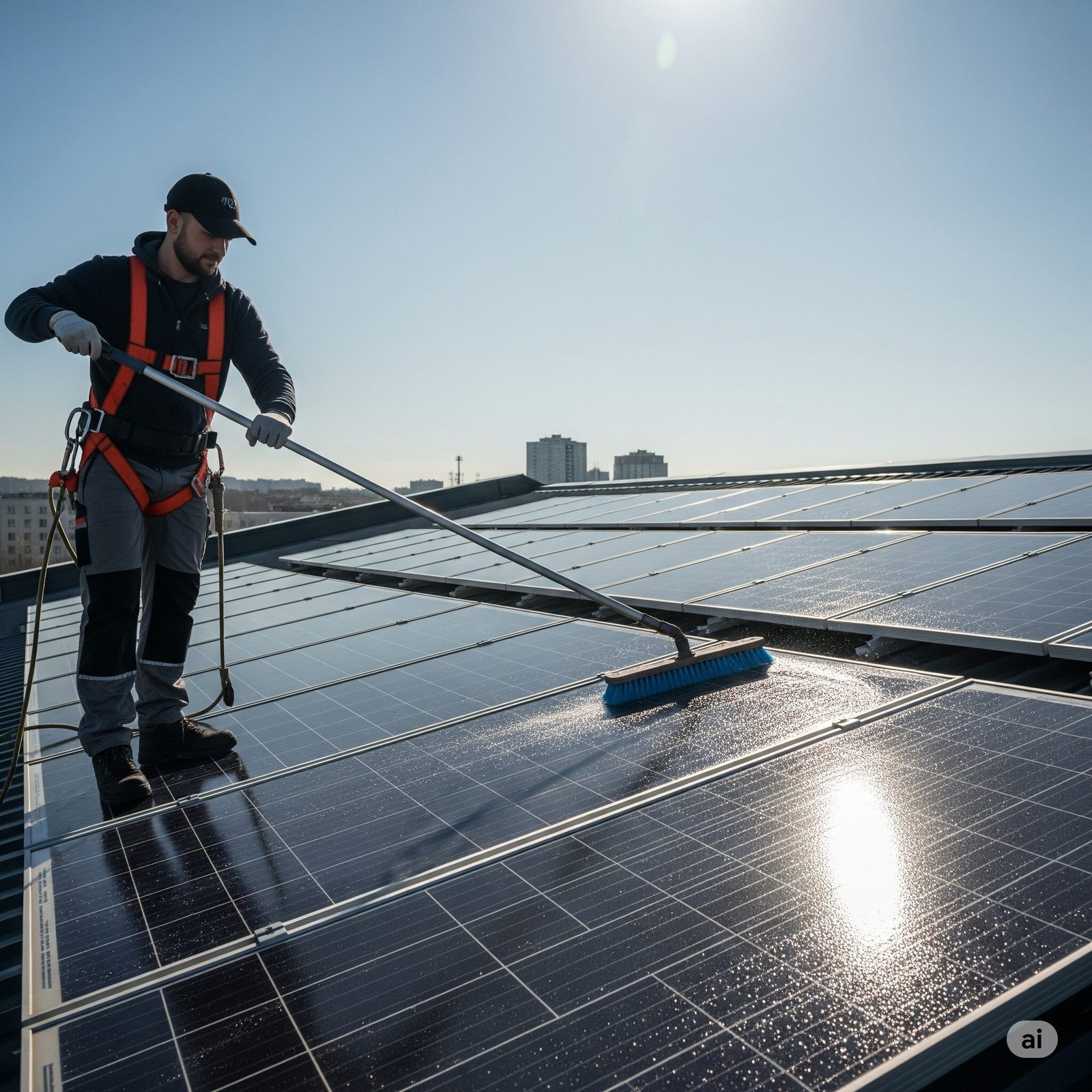 Solar Panel Cleaning and Maintenance