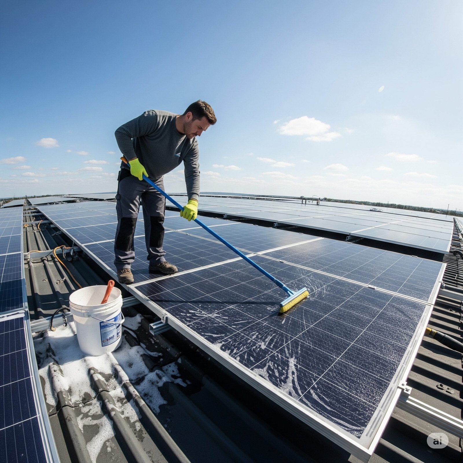 Solar Panel Cleaning and Maintenance