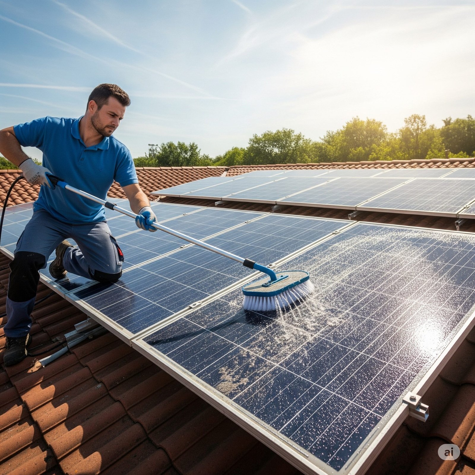 Solar Panel Cleaning and Maintenance